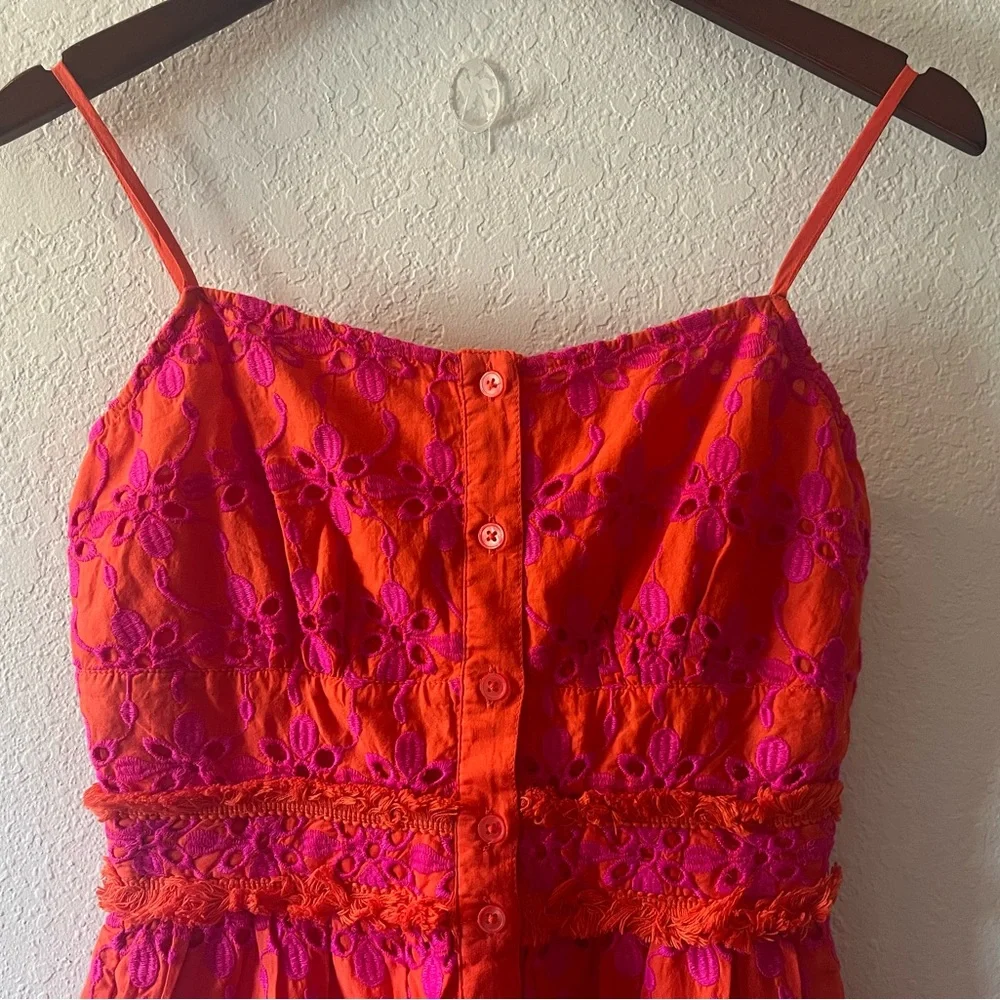 J. Crew Tiered Eyelet Summer Dress - Picture 4 of 11